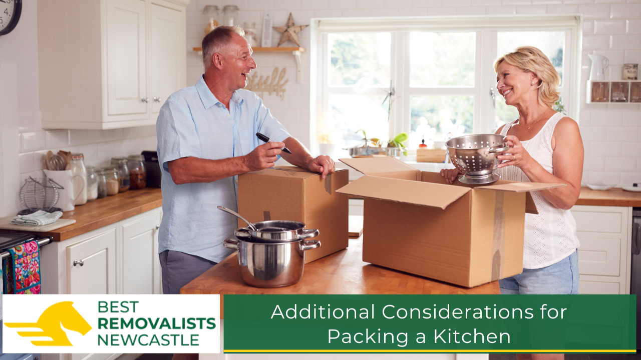 Additional Considerations for Packing a Kitchen